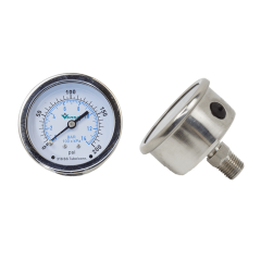 Air Gauge, 2.5" DIA, 0-200 PSI, Dry