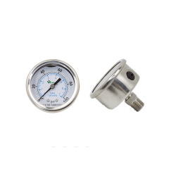 Air Gauge, 2" DIA, 0-100 PSI, Glycerin Filled