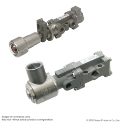 Valve, 3-Way, SST, 24VDC