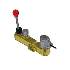 Valve, 2-Way, Brass, 12VDC