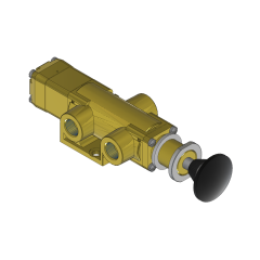 Valve, 3-Way, Brass