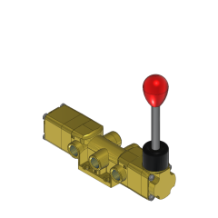 Valve, 3-Way, Brass