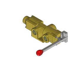 Valve, 3-Way, Brass