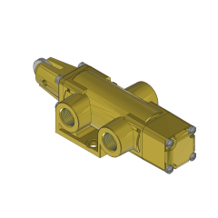 Valve, 3-Way, Brass
