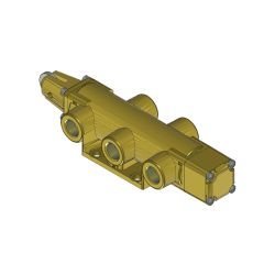 Valve, 4-Way, Brass