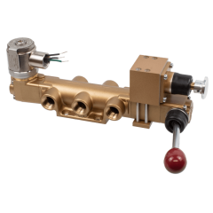 Valve, 4-Way, Brass, 24VDC