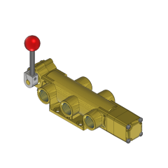 Valve, 4-Way, Brass