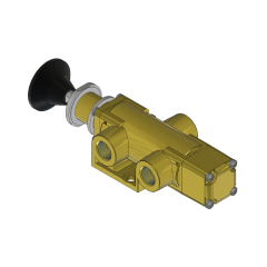 Valve, 3-Way, Brass