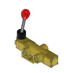 Valve, 3-Way, Brass