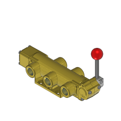 Valve, 4-Way, Brass