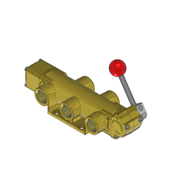 Valve, 4-Way, Brass