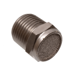 Exhaust Muffler, 1/2"NPT, Brass Plated